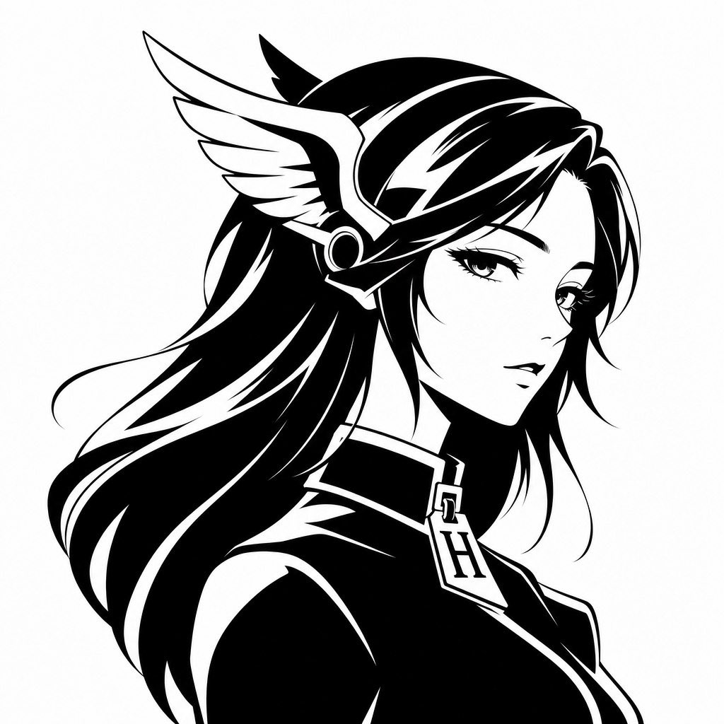 Monochrome Hermès-Inspired Avatar
